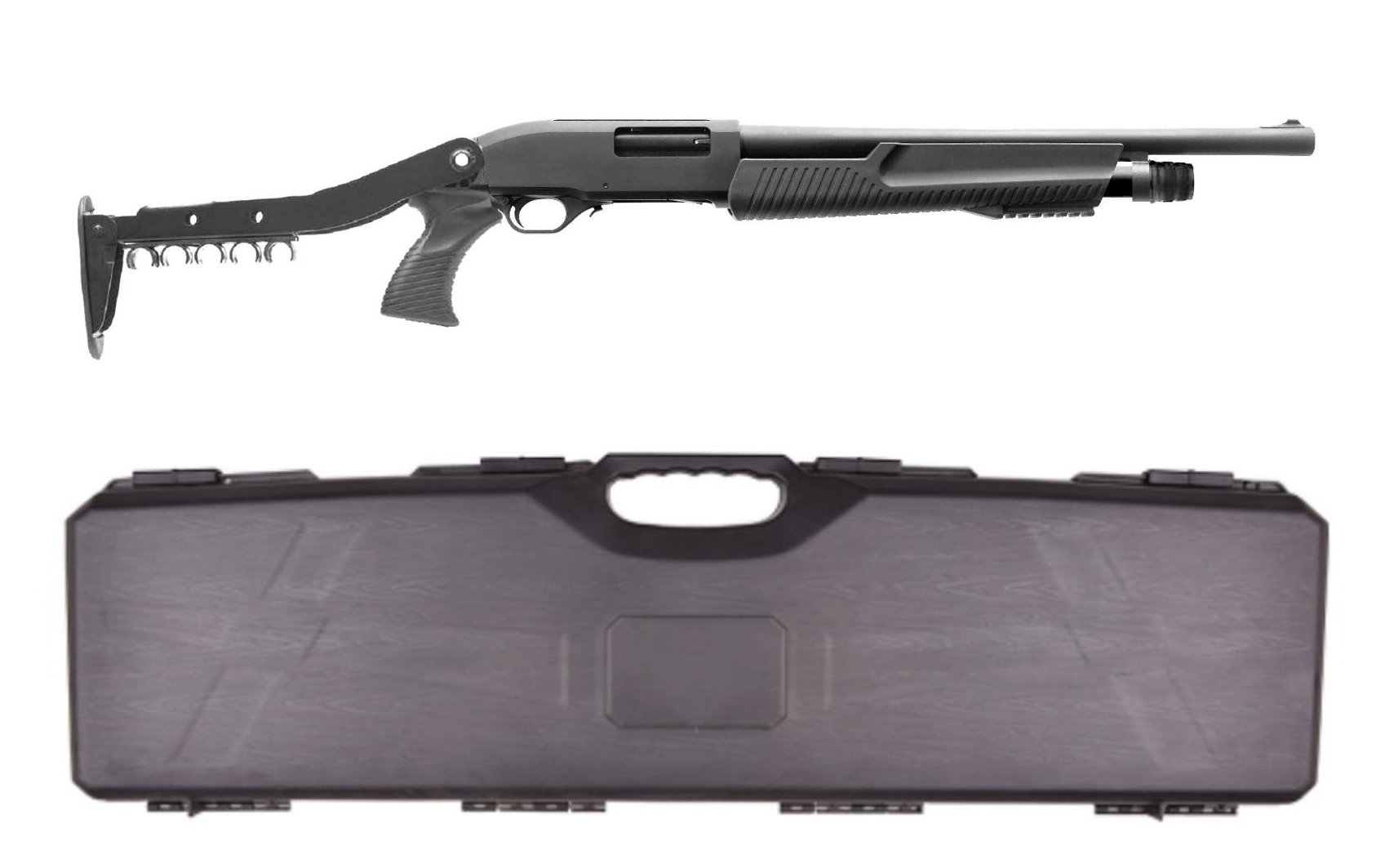 STEEL DEFENDER .68 CO2 Paintball & Home Defense POLICE 870-TAC  + CASE