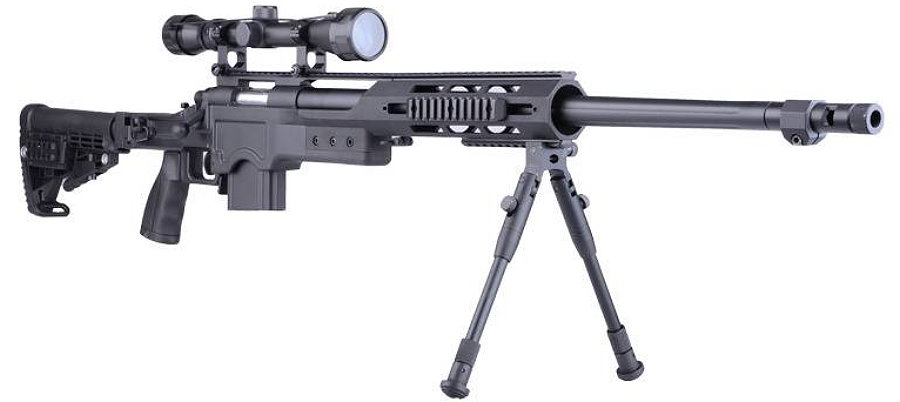 T5005 CNC TAC Snipergewehr schwarz 6mm BB