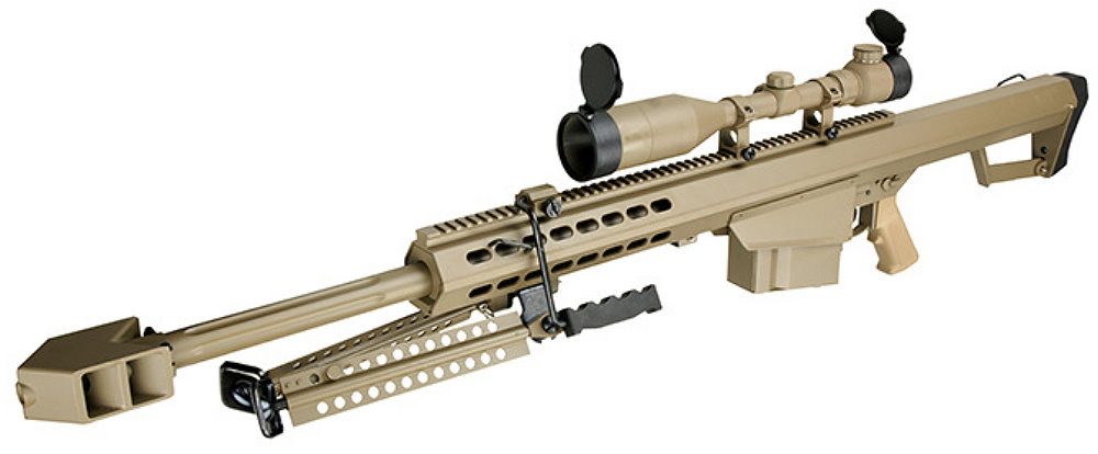 M82A1 CQB SNIPER TAN 6mm S-AEG with scope