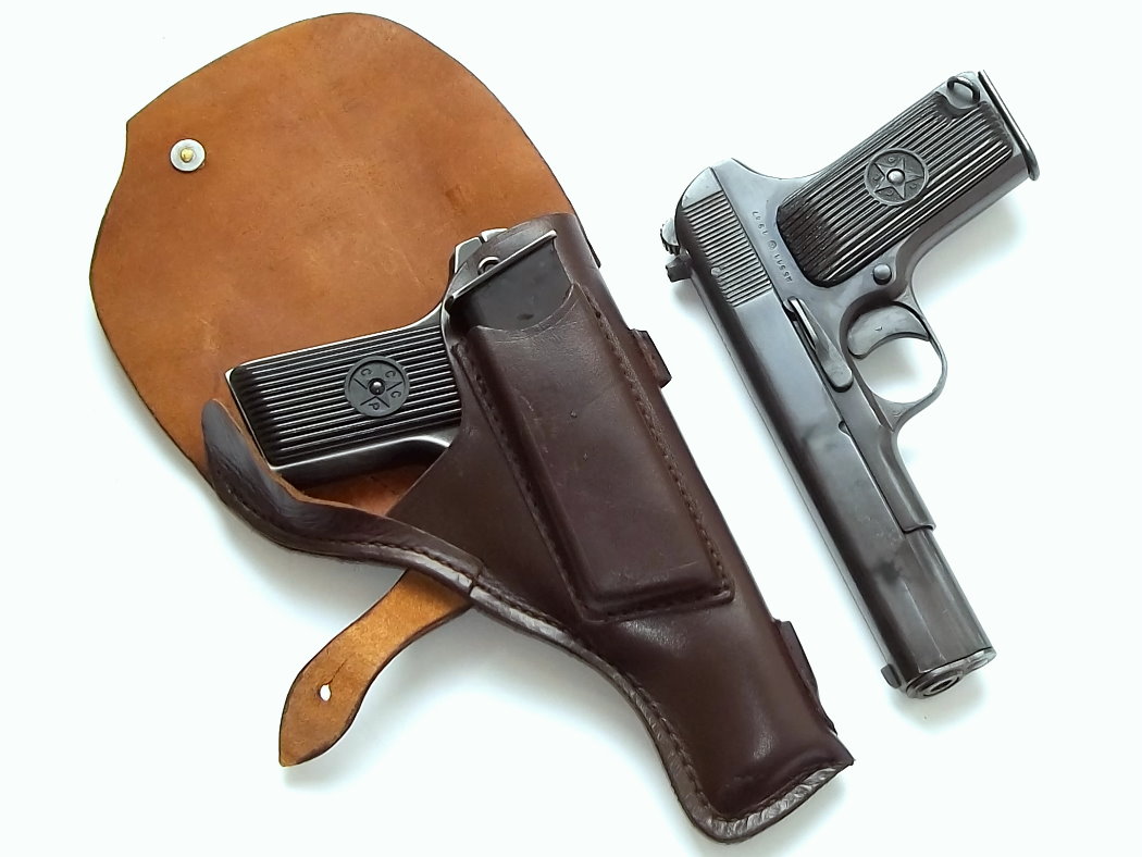 Original leather holster for TT33 Tokarev pistol