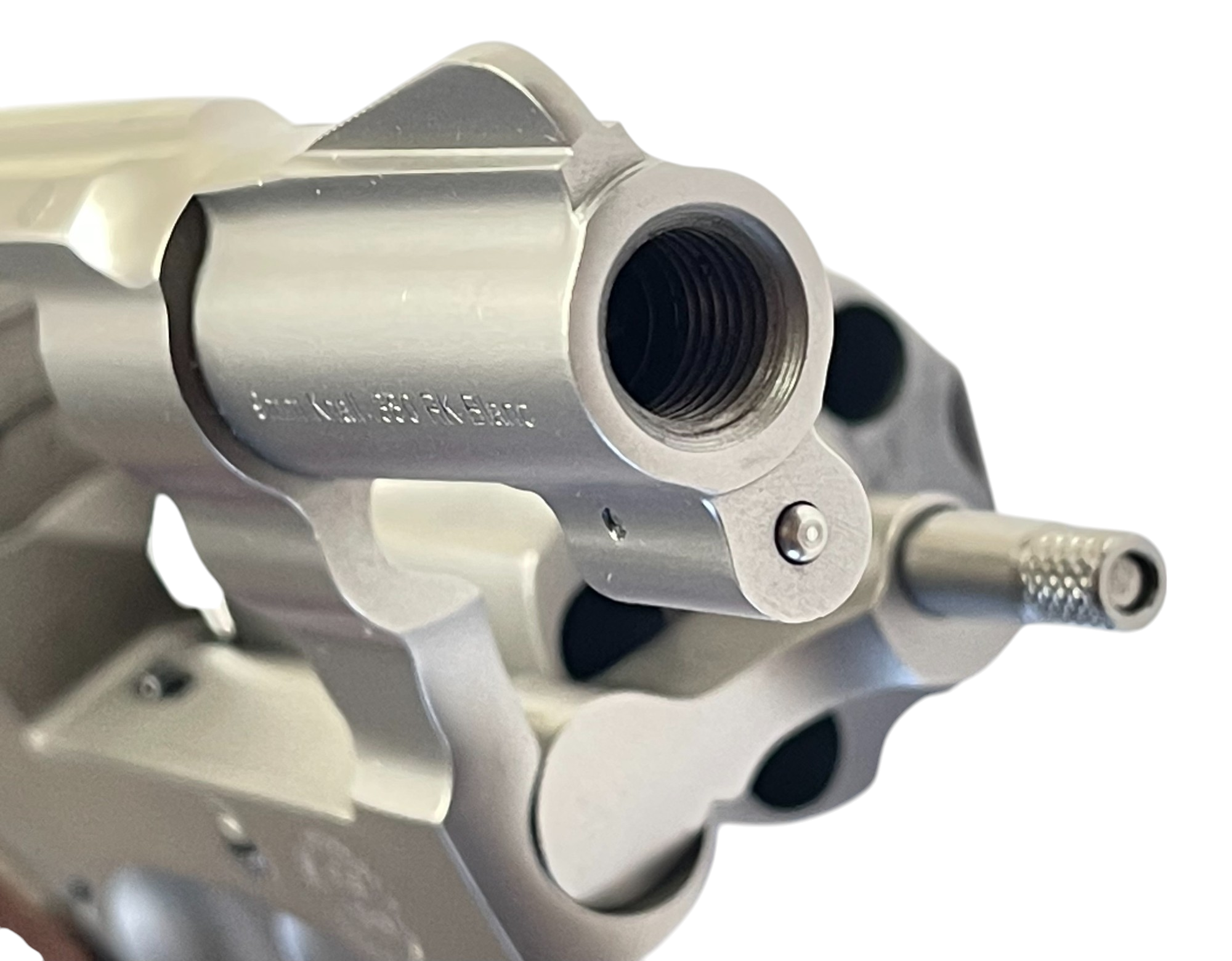 STEEL SCORPION-S Solid Stainless-Steel Blank Firing 9mm RK w. Walnut Grips