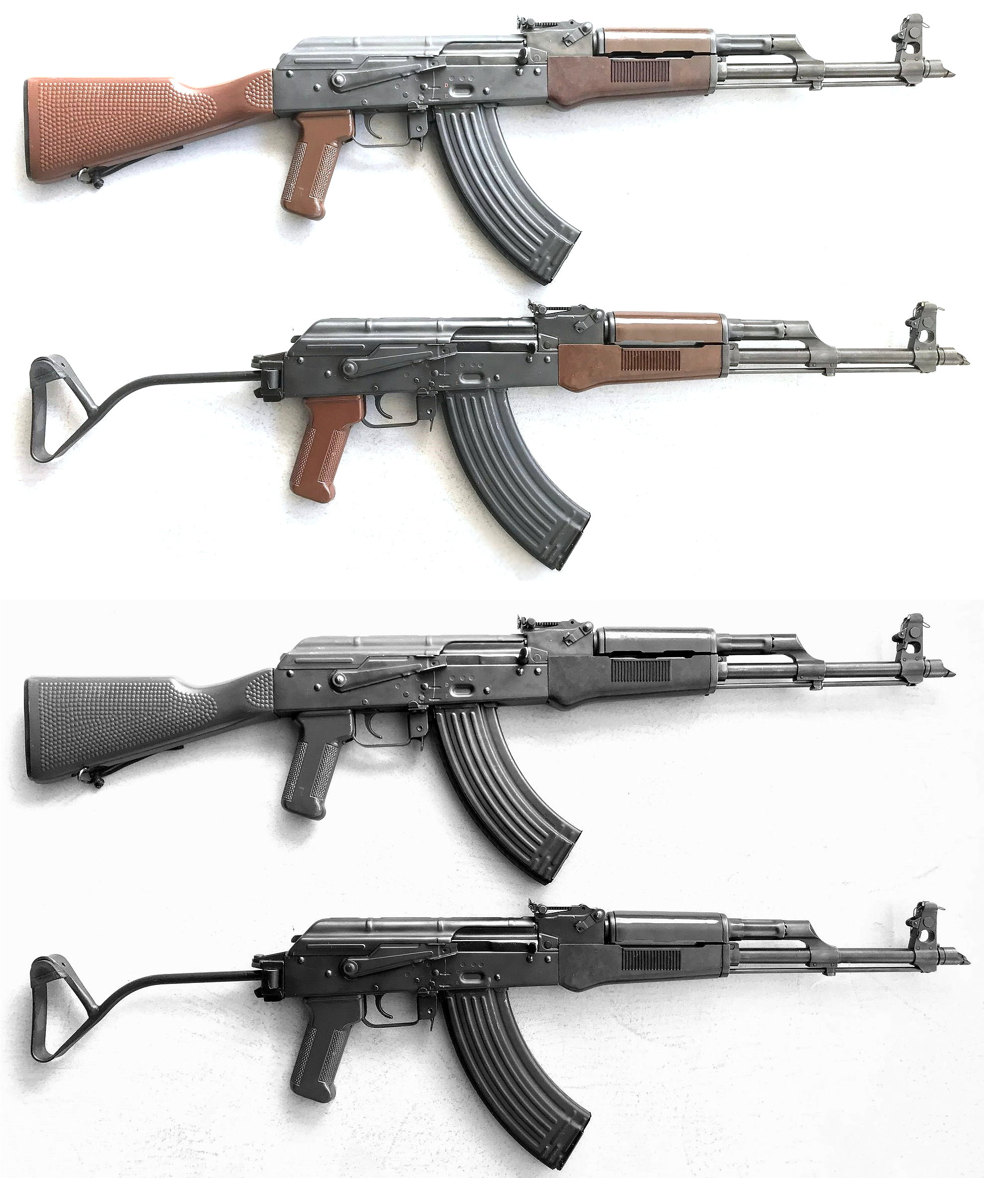 East German DDR NVA AK47 / AKM / AK74 SAIGA CUGIR Stock Furniture made of polymer