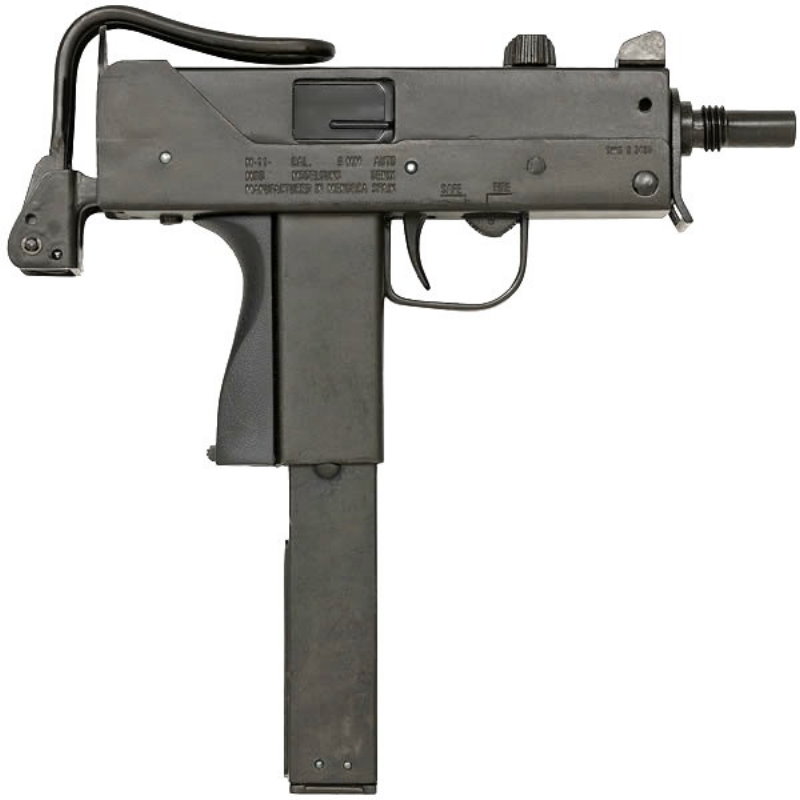 MP M11 Ingram model gun with Suppressor