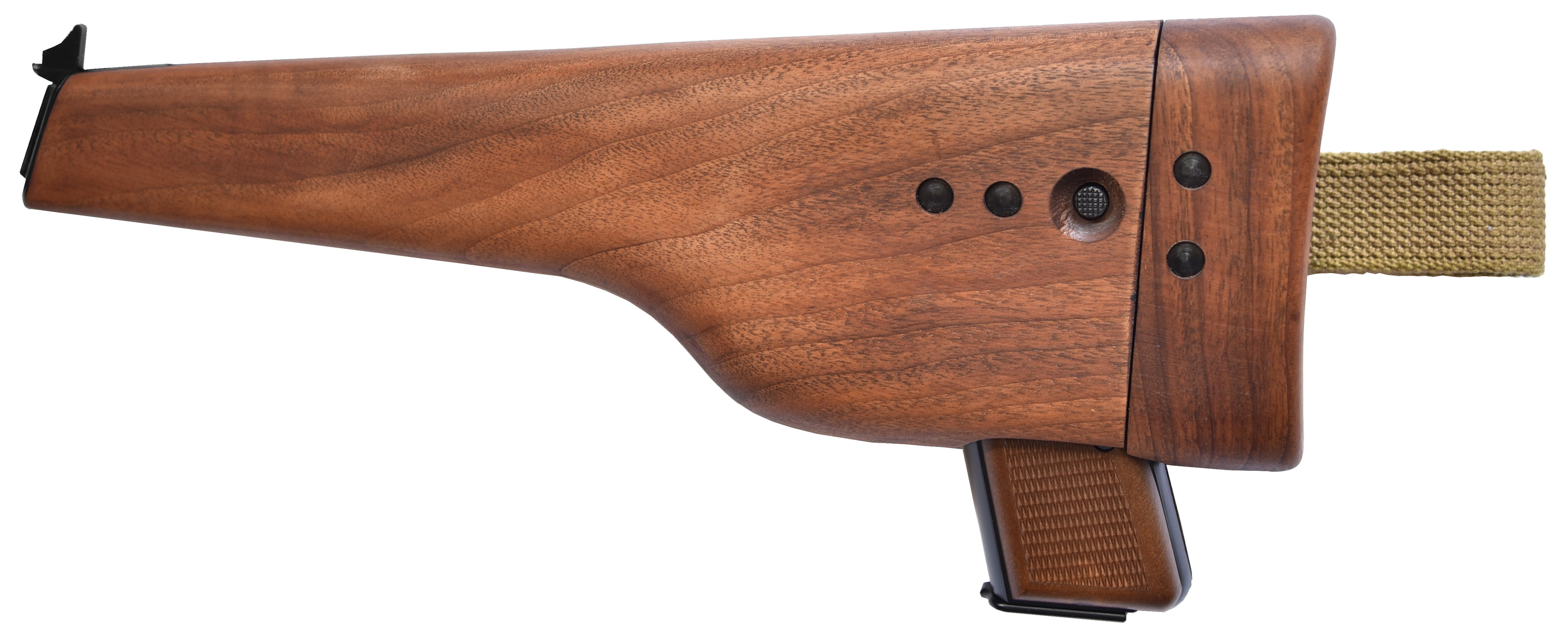 Wooden Shoulder Stock for INGLIS FH HP Browning pistol