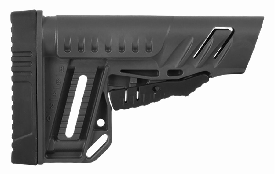 GERMANTAC Mil.-Spec. Stock black for Shotgun, AR15, AK47 and more