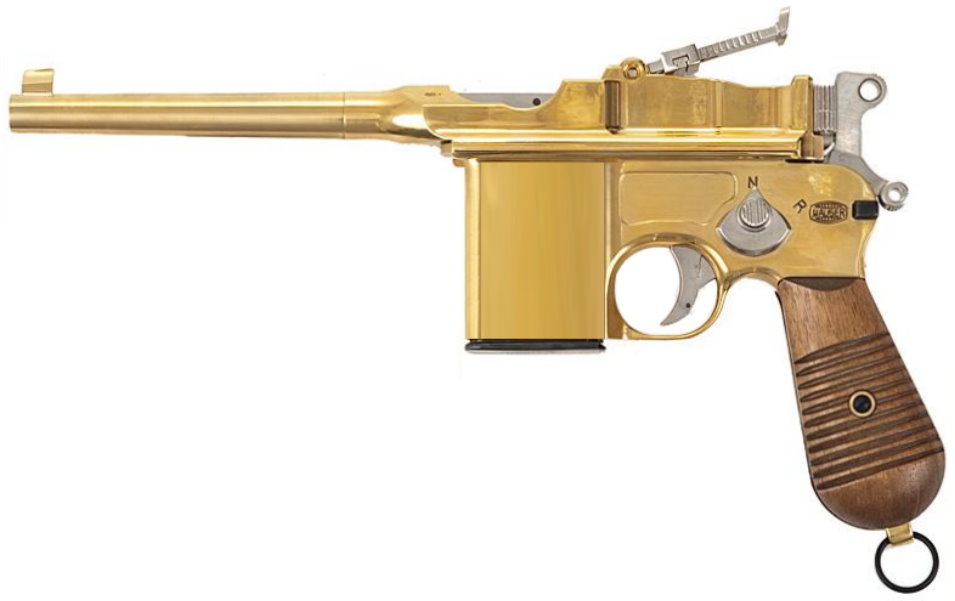 Mauser M712 Vollmetall Gold FireCaps Modelgun Marushin