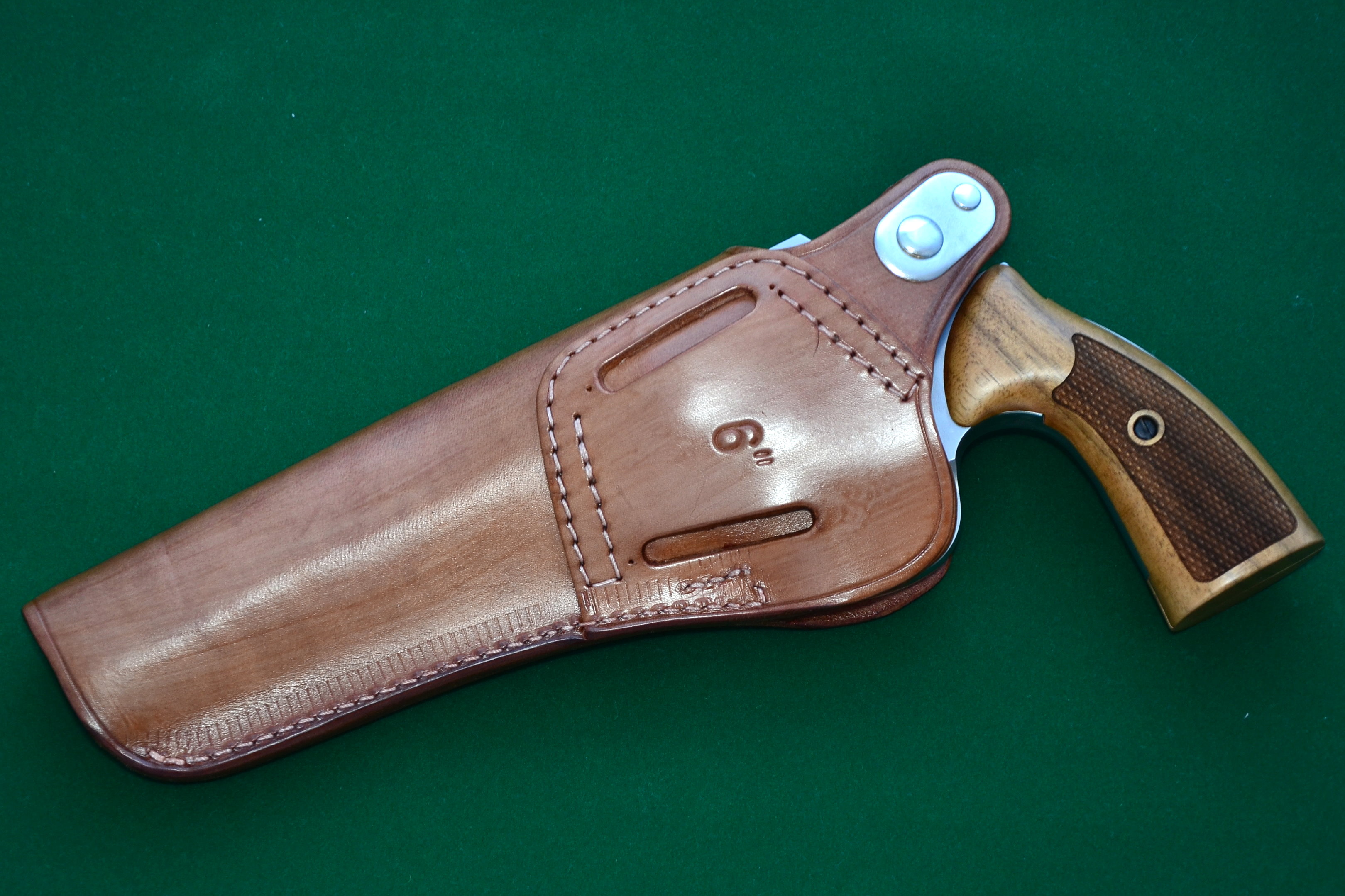 Holster leather for 6'' STEEL COP & DOG Revolvers