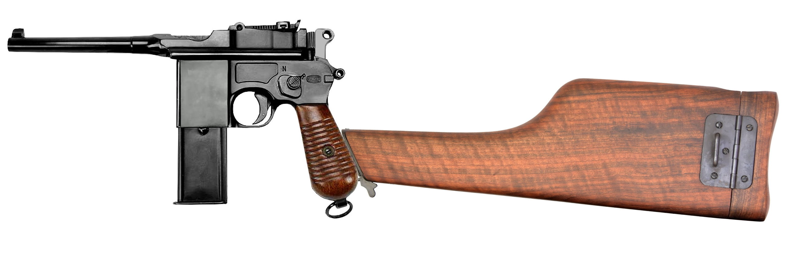 Anschlagschaft - Holster für Mauser C96 & M712 mit 10er Magazin