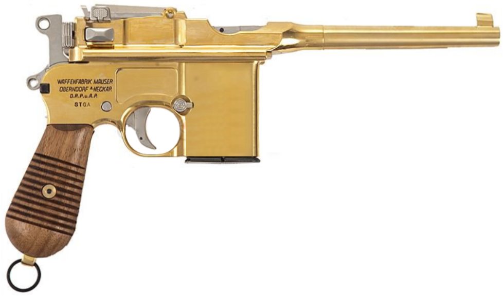 Mauser M712 Vollmetall Gold FireCaps Modelgun Marushin