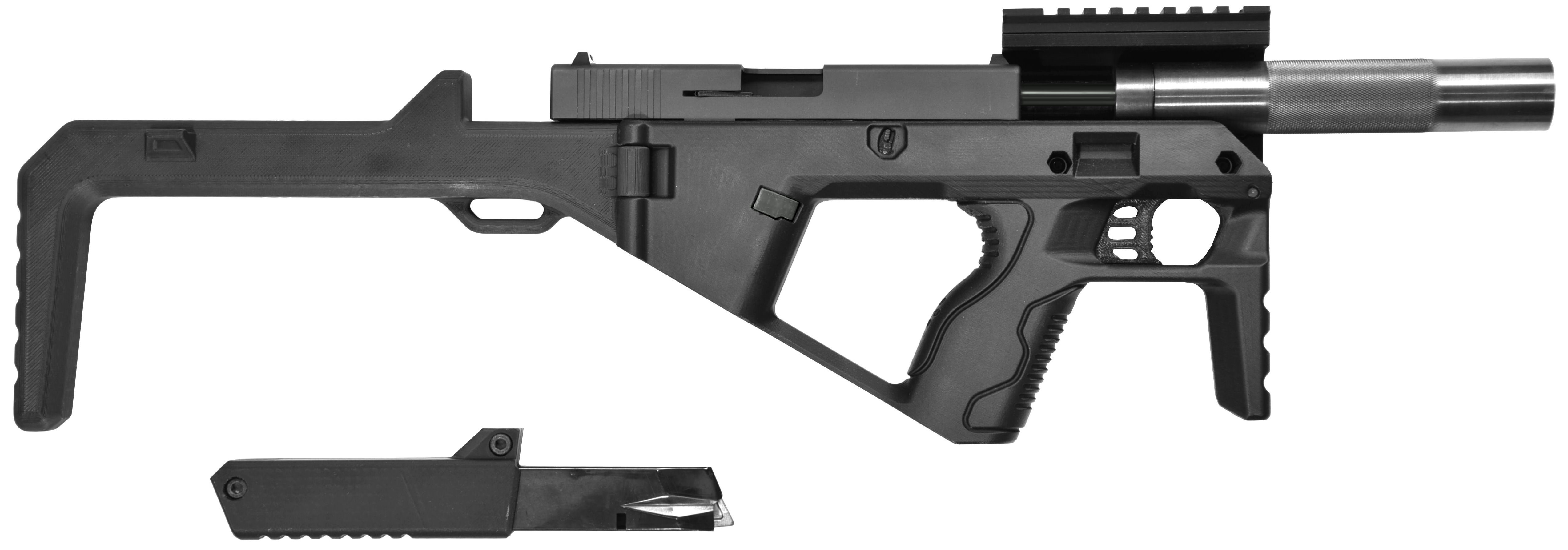 Magazine extension in black for BGSW TAC BULLPUP Kit