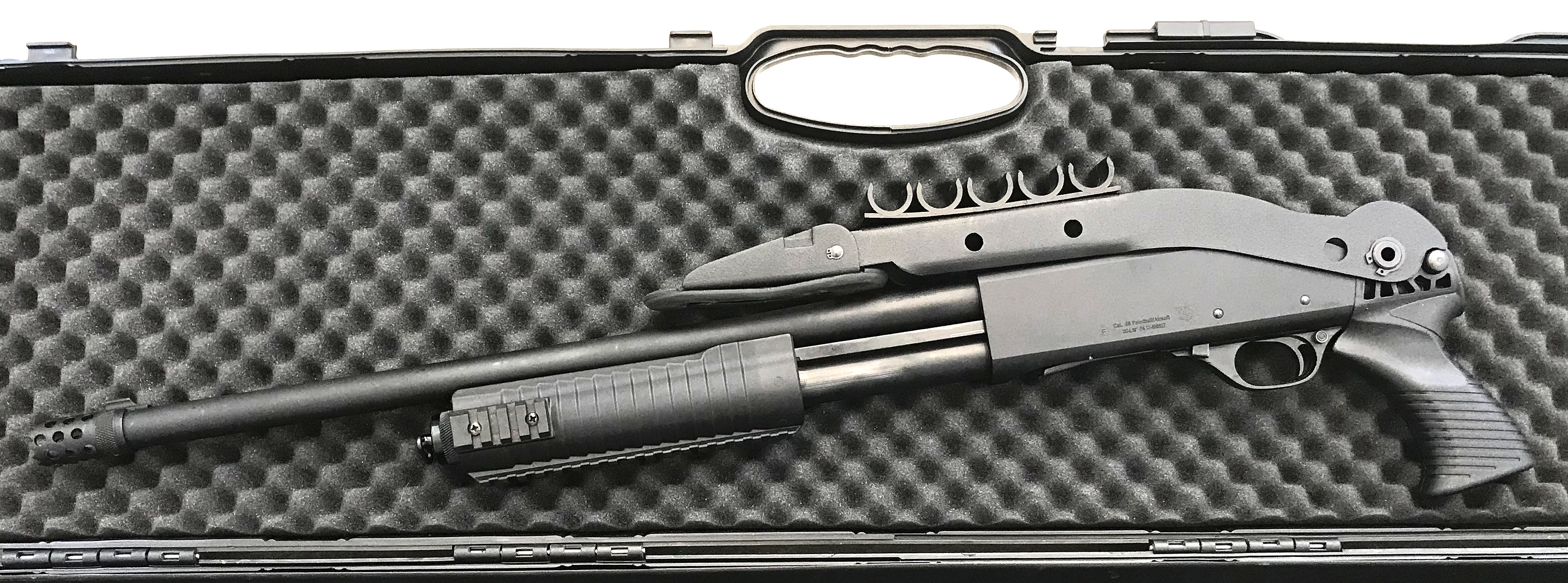 STEEL DEFENDER POLICE-II .68 CO2 Paintball & Home Defense + CASE
