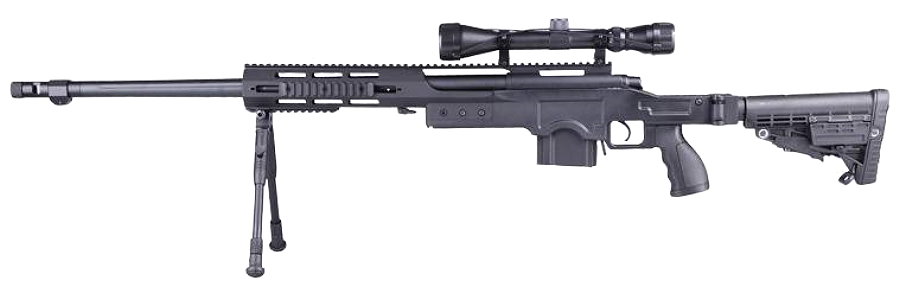 T5005 CNC TAC Snipergewehr schwarz 6mm BB
