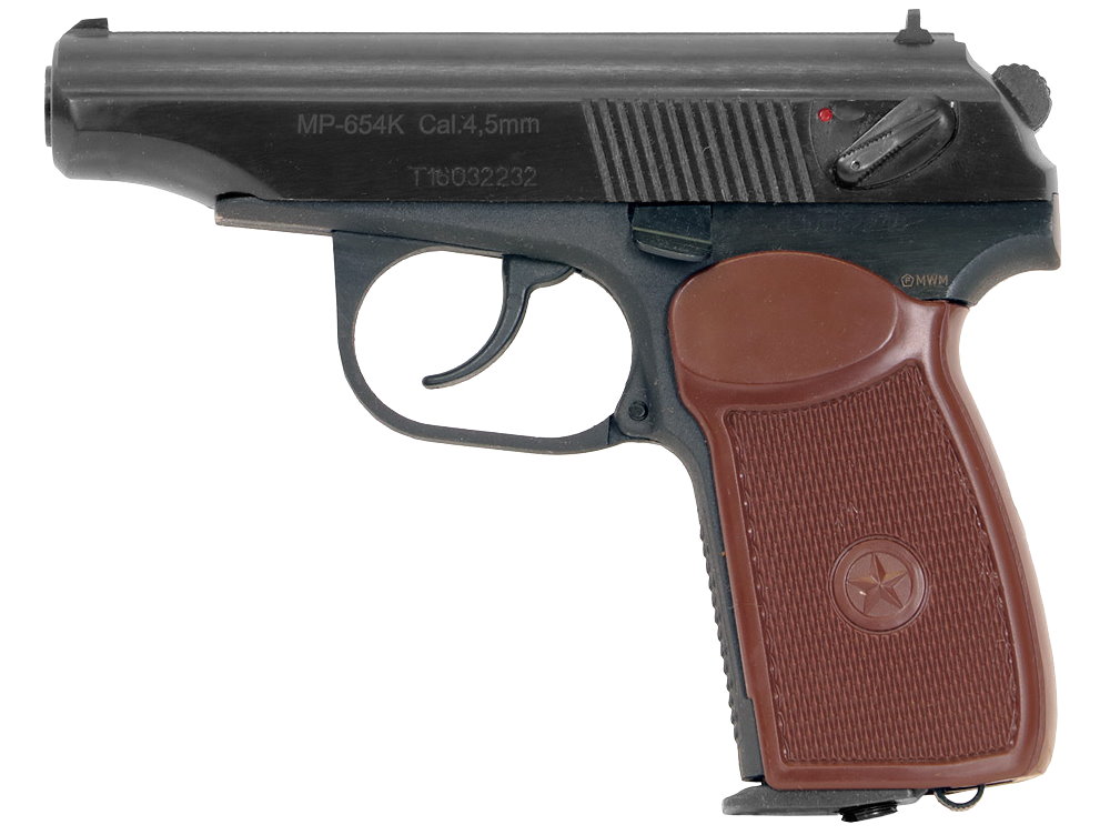 Breite braune Griffschallen für Makarov PMM & MP654K CO2