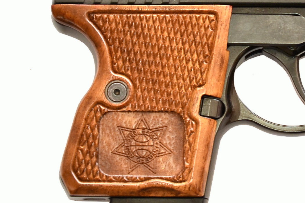 STEEL EAGLE Wooden Grips CNC 9mm PAK Blank Firing Gun PTB-1089
