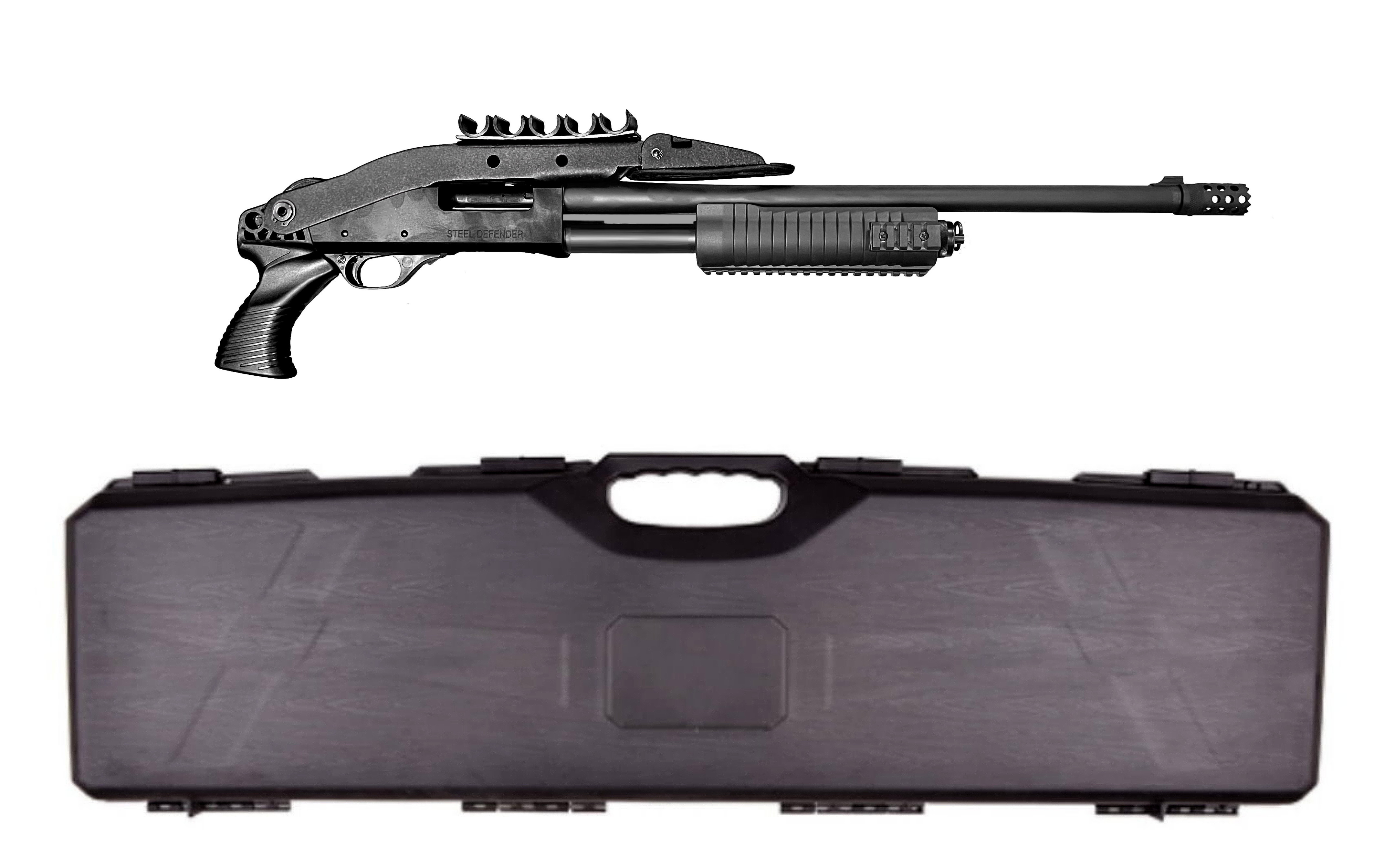 STEEL DEFENDER POLICE-II .68 CO2 Paintball & Home Defense + CASE