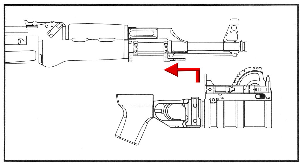 Vollmetall GP30 Granatwerfer für Airsoft & Deko