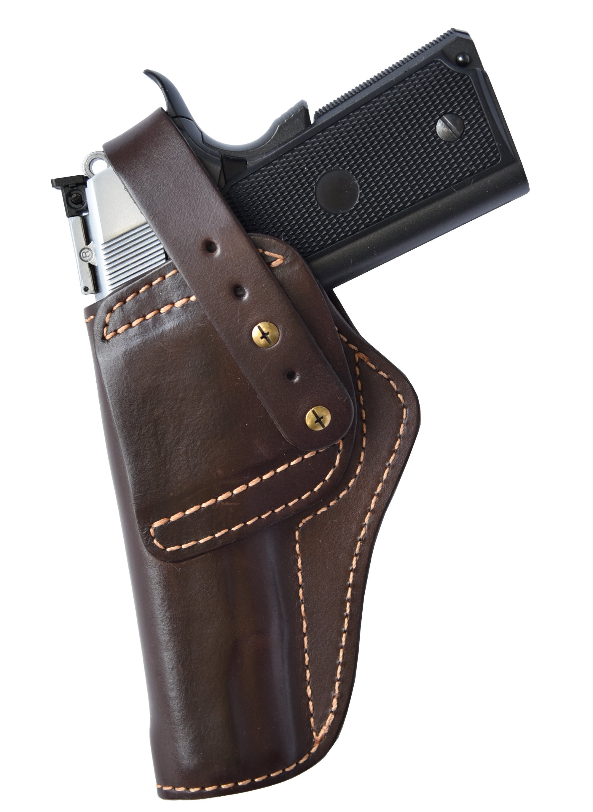 Belt Holster leather brown for Colt M 1911
