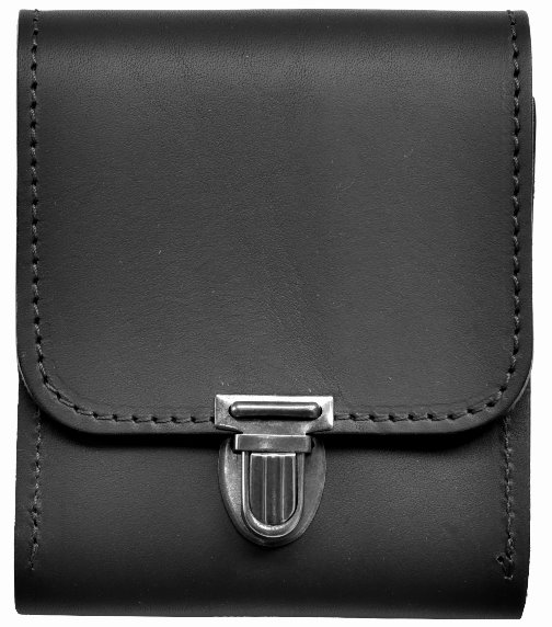 Gürteltasche SCHWARZ / Holster aus Leder für STEEL EAGLE