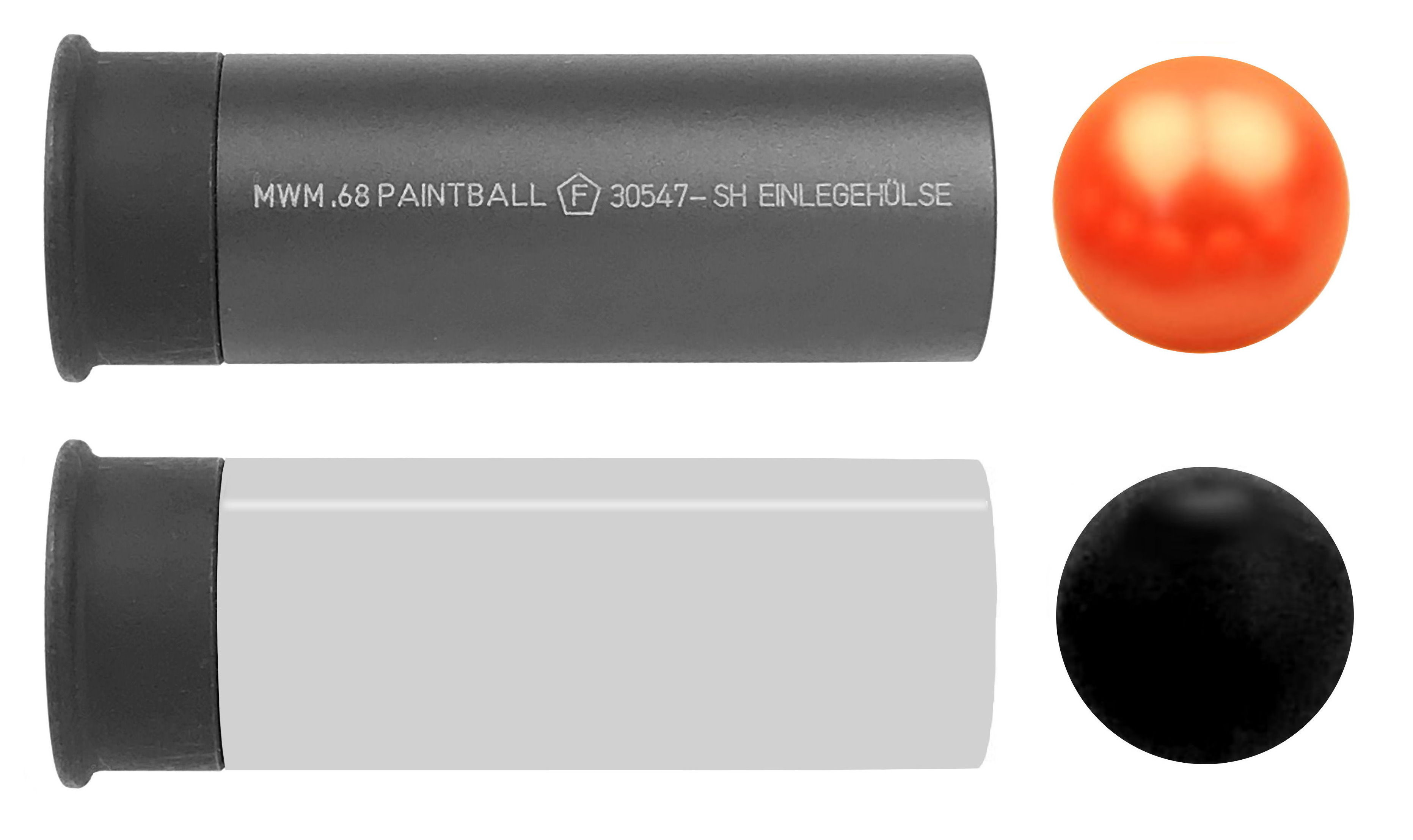 STEEL DEFENDER POLICE-II .68 CO2 Paintball & Home Defense + CASE