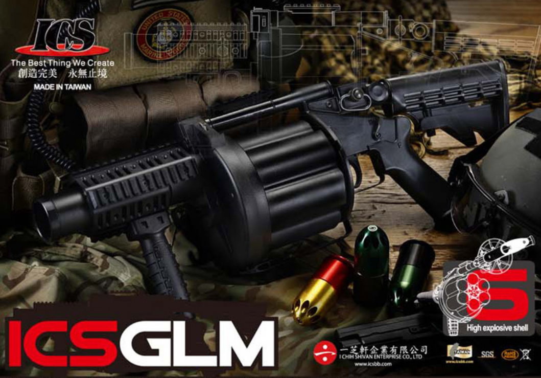 M32 GLM Revolver Grenade Launcher Airsoft