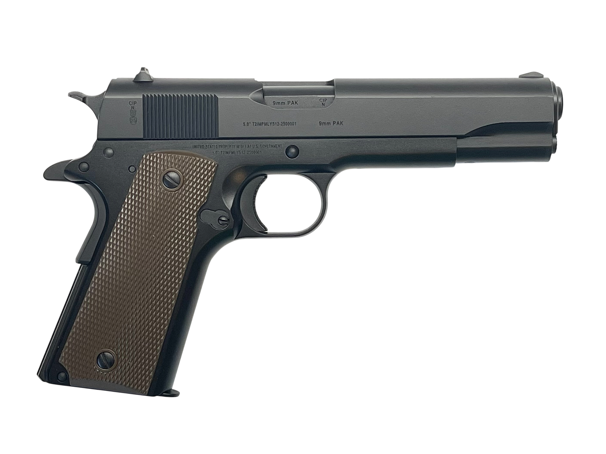 M1911 A1 U.S. GOVERNMENT 5.0’’ Barrel, 9MM PAK BLANK
