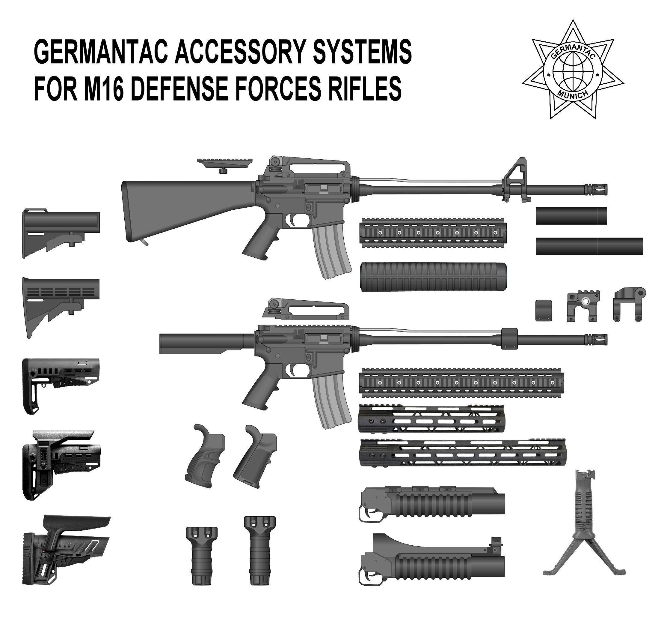 M16A1 CO2 .177 4,5mmBB Air Rifle, DEFENSE FORCES Airgun