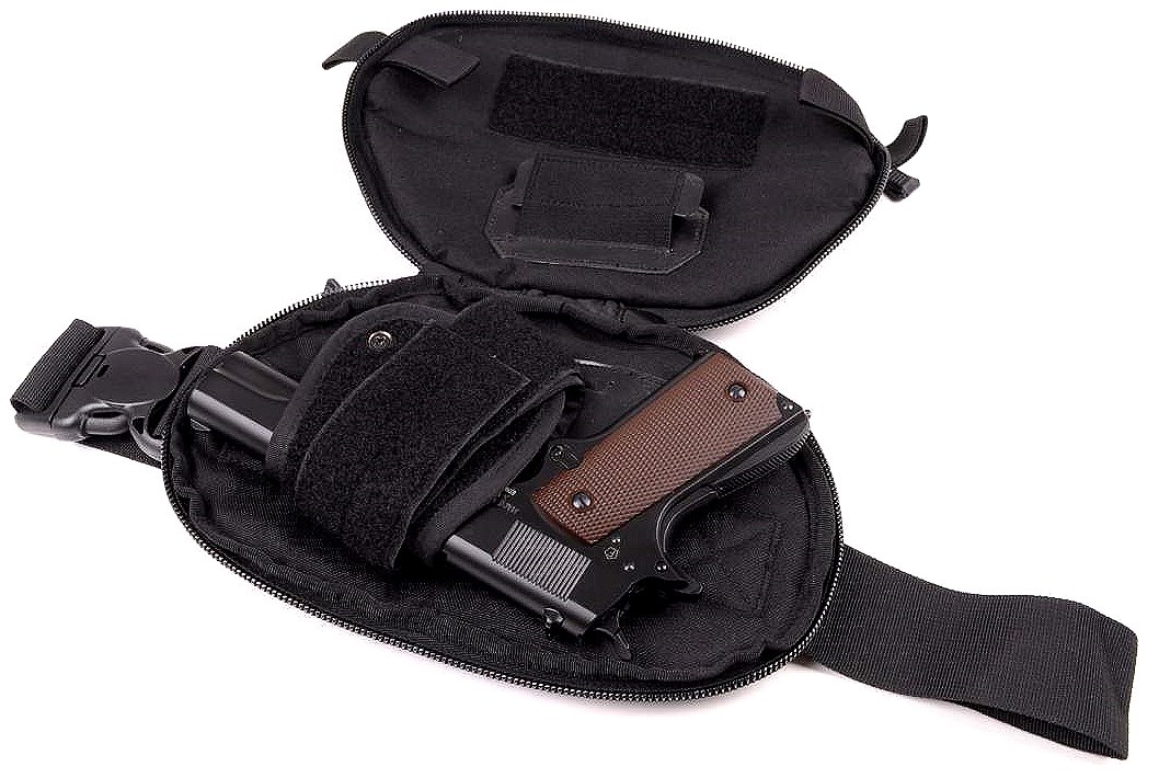 Tactical Belt Pouch Holster Pistol Pouch Black