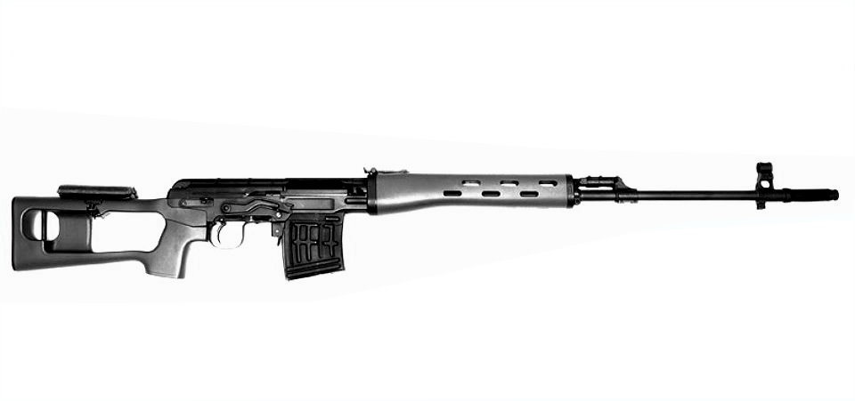 Vimpel SVD GasBlowBack 6mm Airsoft, BLACK, GBB