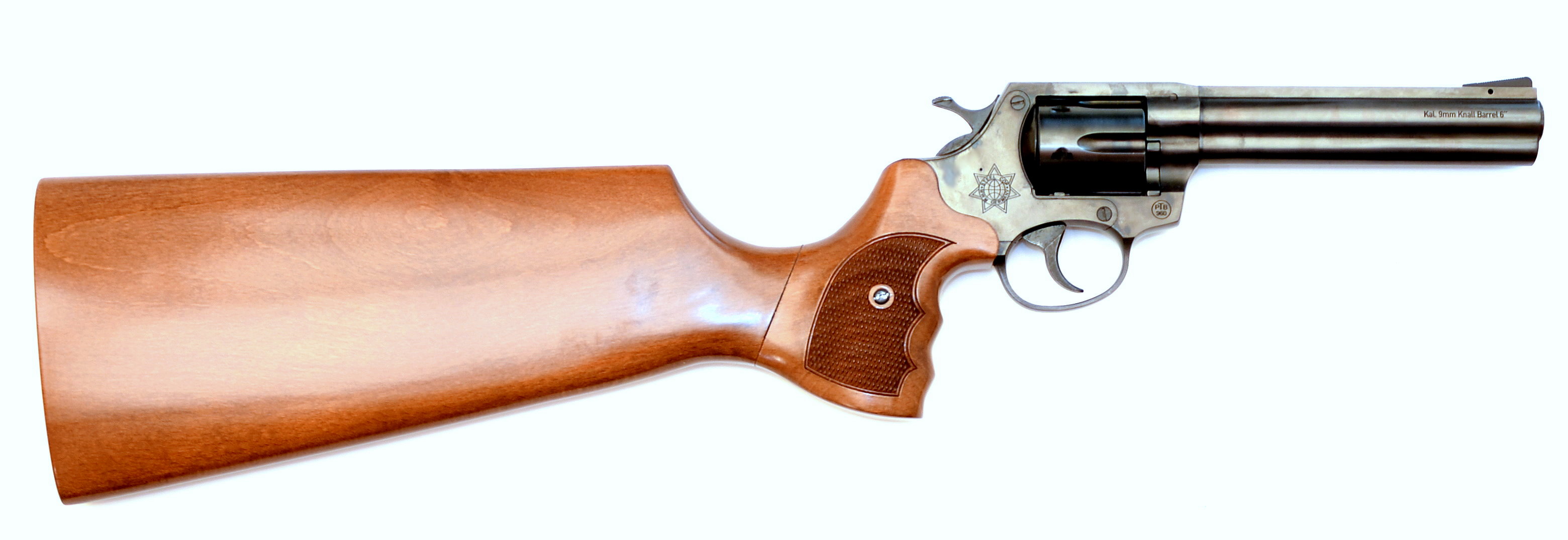 Holzschaft für STEEL COP & DOG Revolver