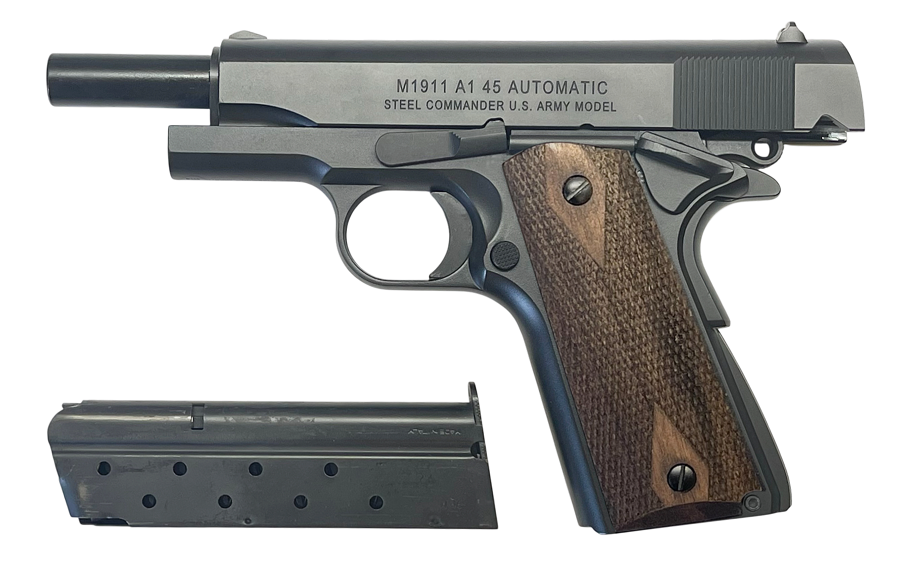 M1911 A1 U.S. ARMY COMMANDER  4.25’’ Barrel,  9MM PAK BLANK WNG