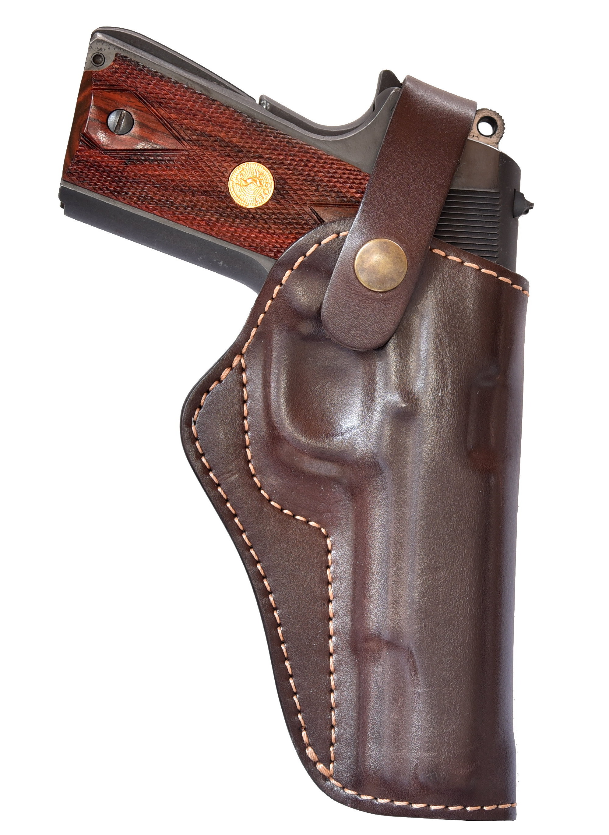 Belt Holster leather brown for Colt M 1911