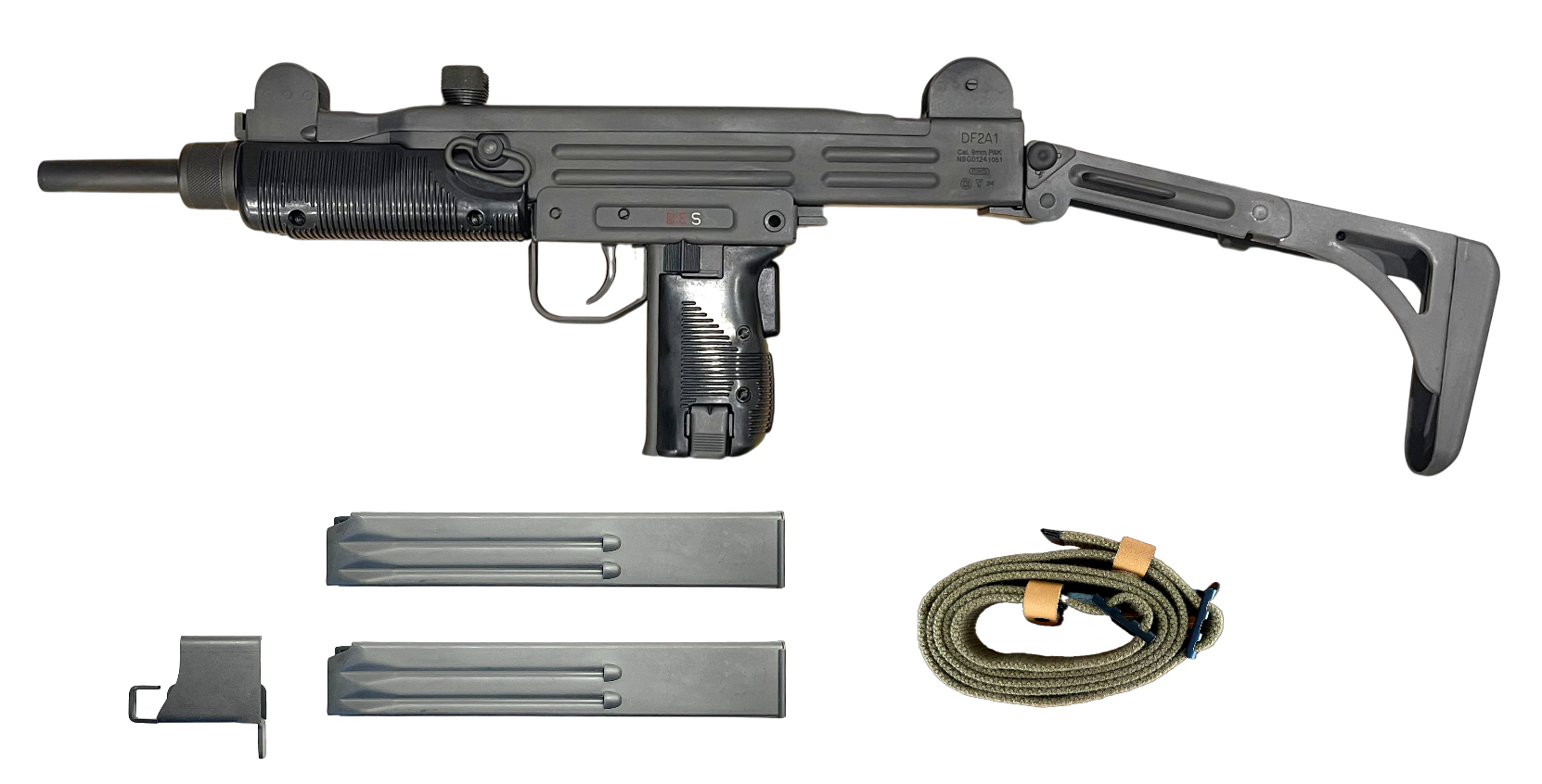 DF2A1 KIT SMG  BLANK FIRING Cal. 9 mm PAK Blanc (18+)