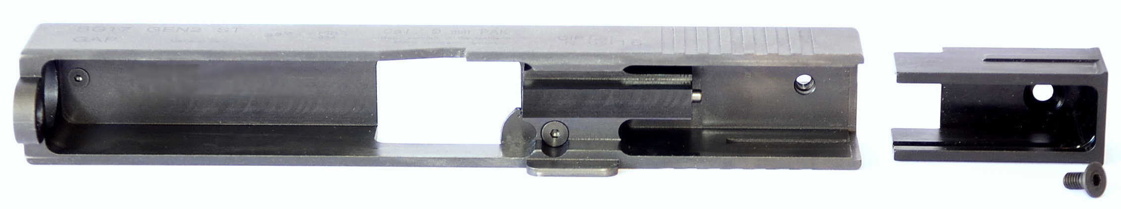 STEEL CNC Slide for BG17 GEN2.6 9mm P.A.K.