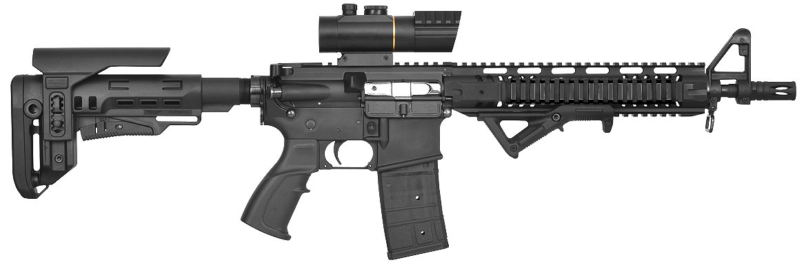 GERMANTAC LADDER RAIL COVER black for Picatinny rails