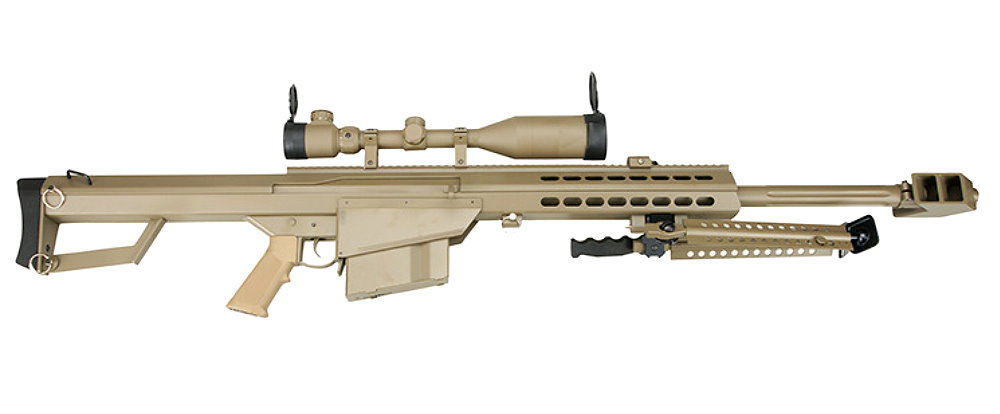 M82A1 CQB SNIPER TAN 6mm S-AEG with scope
