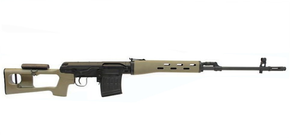 Vimpel SVD GasBlowBack 6mm Airsoft, TAN, GBB