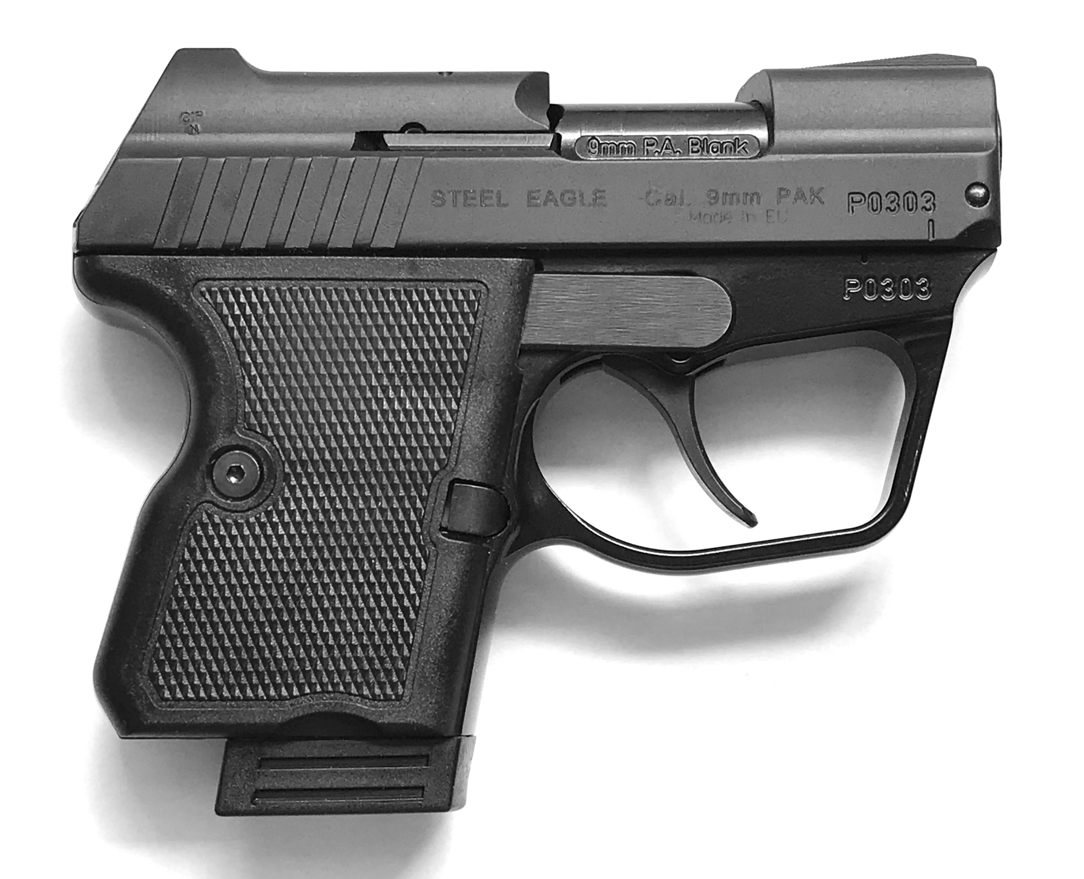 STEEL EAGLE CNC Pistol 9mm PAK Blank Firing Gun PTB-1089