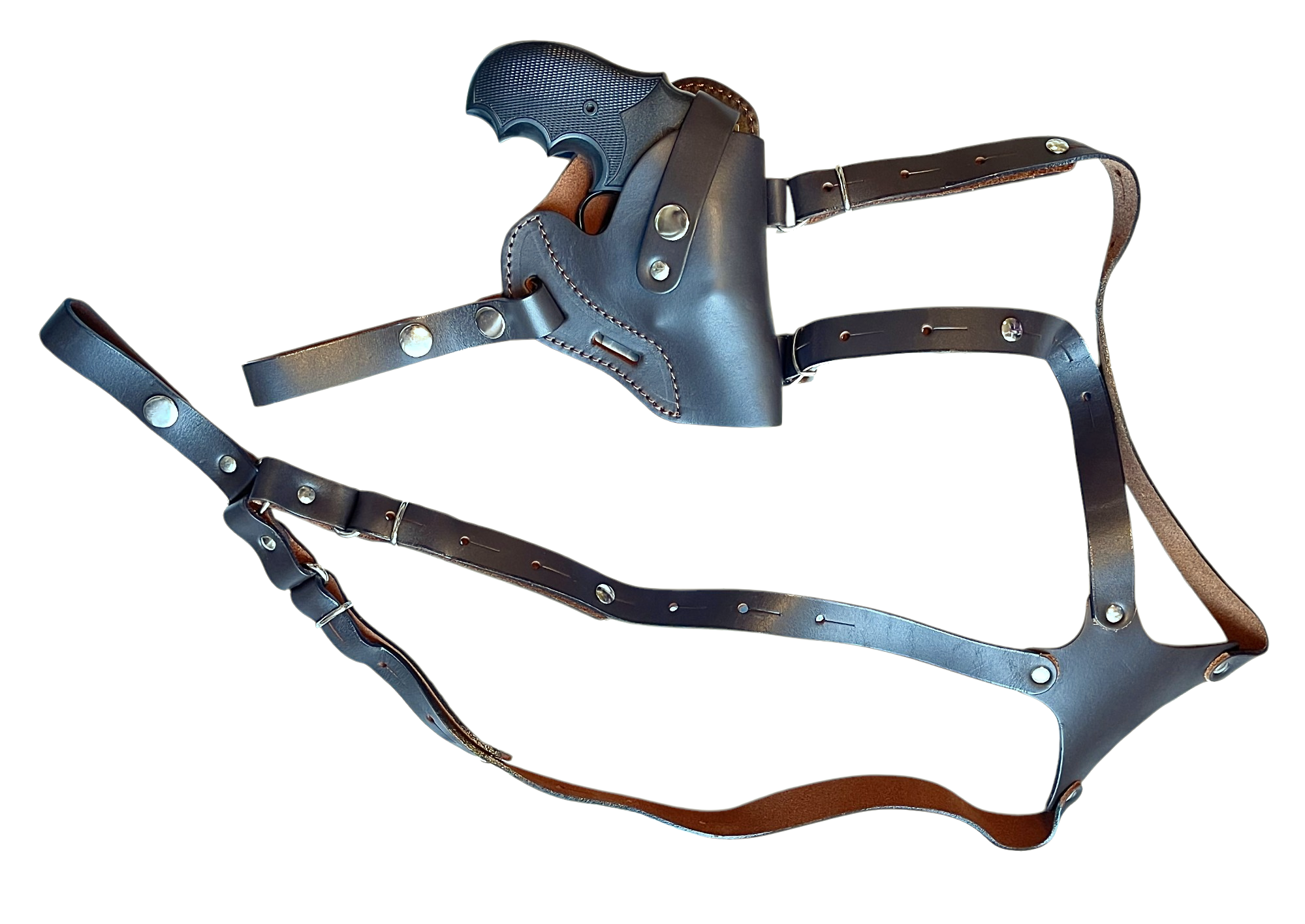 Schulterholster aus Leder für J-Rahmen wie S&W ERMA STEEL SCORPION
