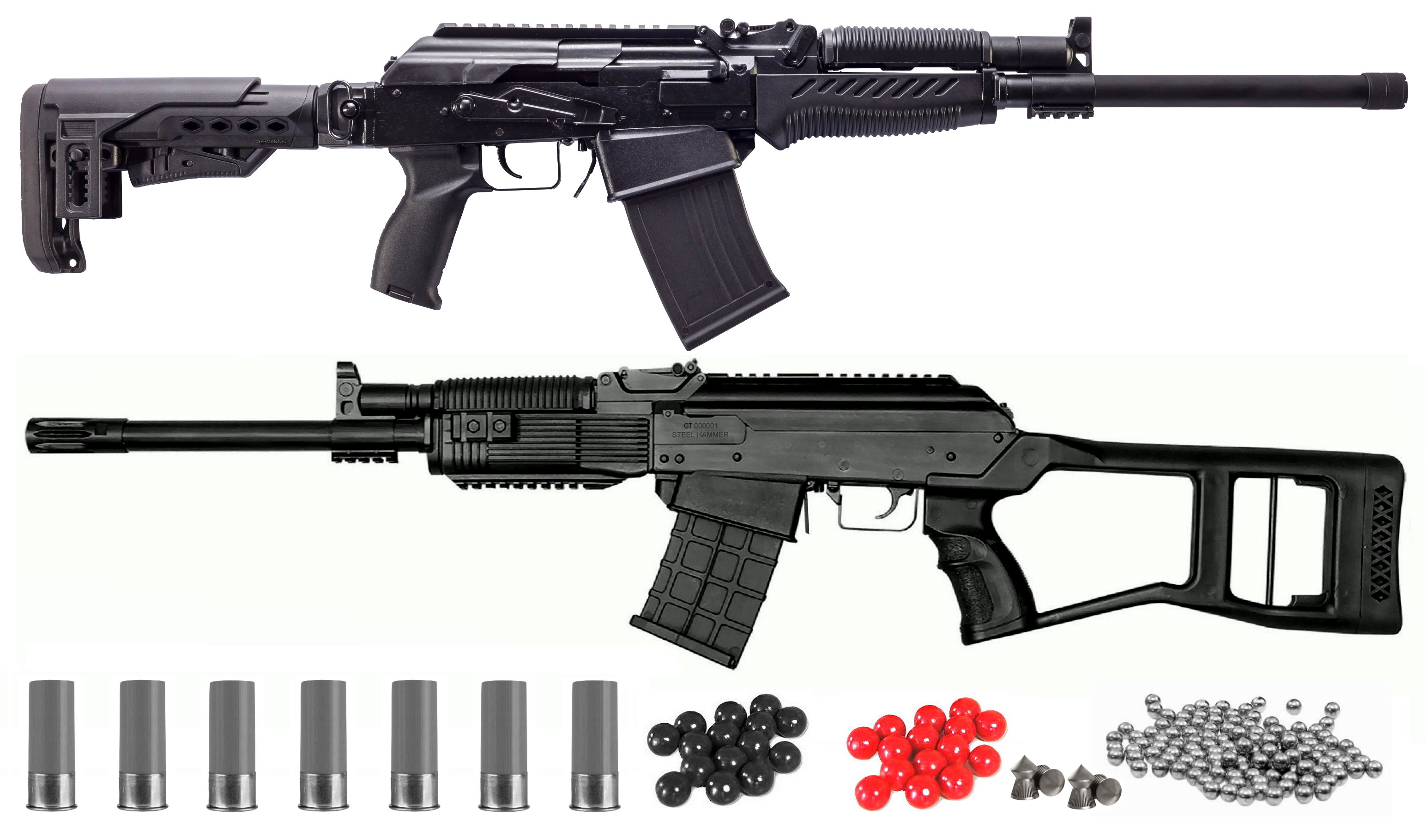 STEEL HAMMER TAC CO2 Shotgun with .68 Shells Ejection