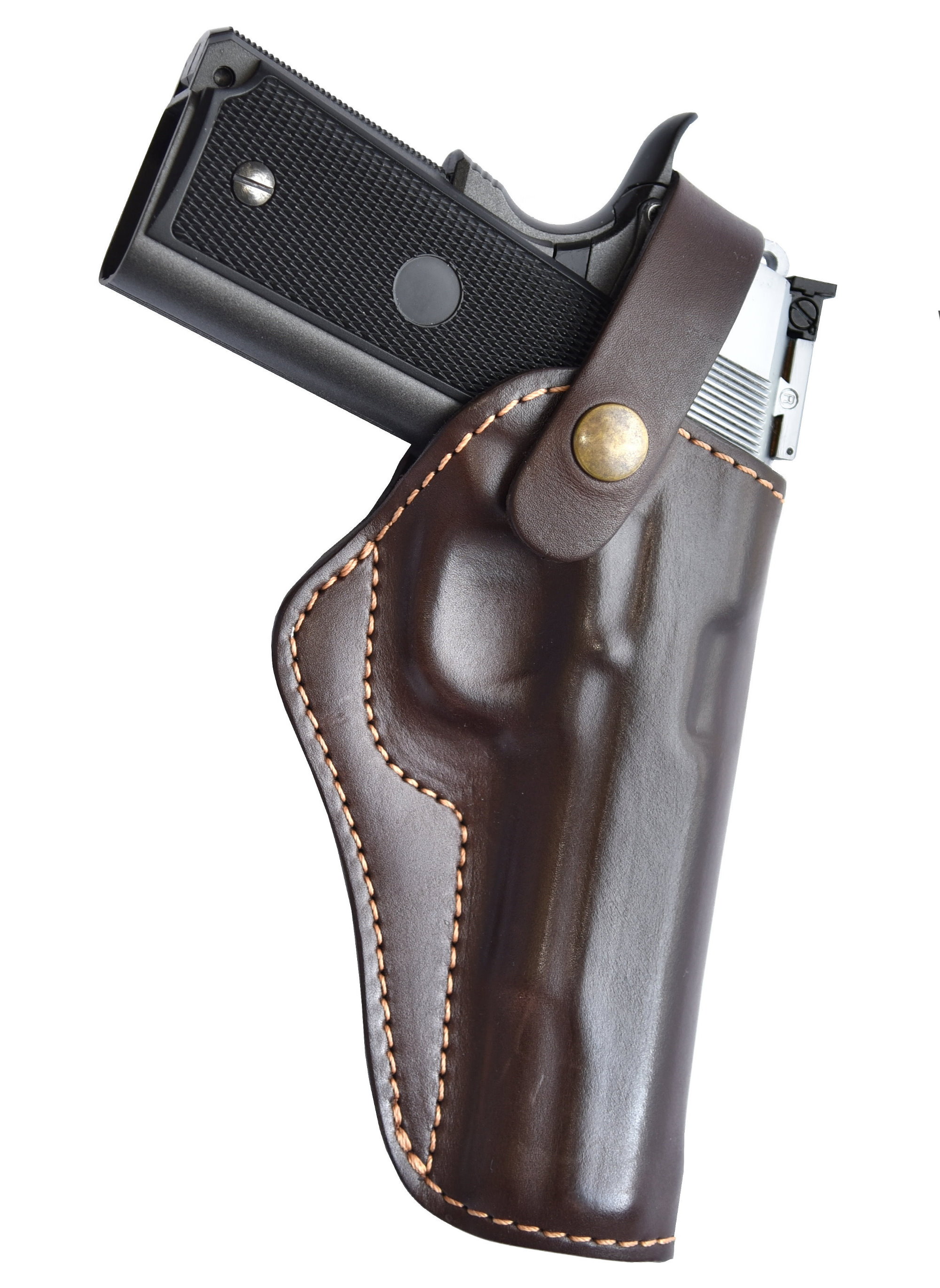 Belt Holster leather brown for Colt M 1911