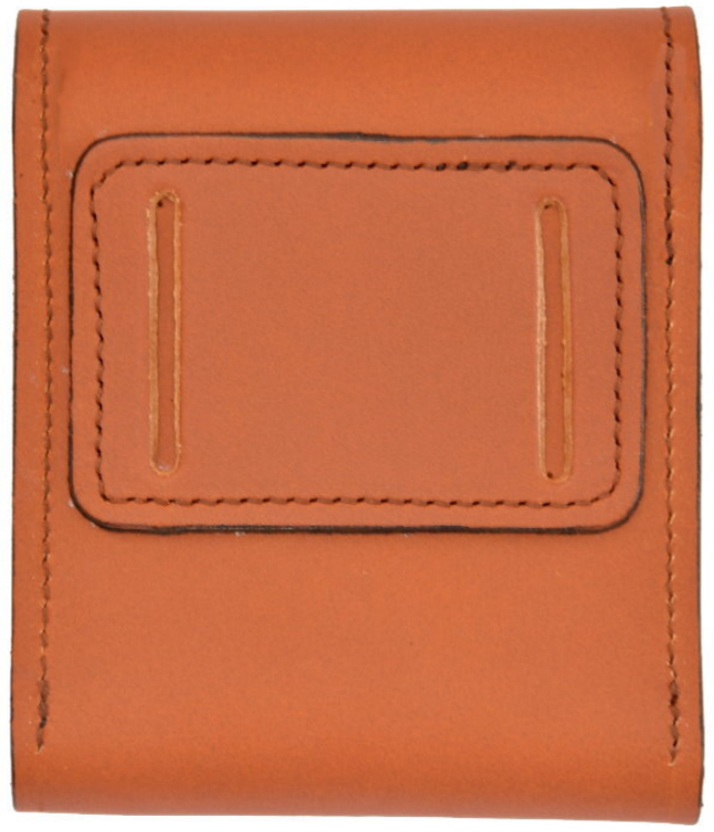 Gürteltasche DUNKELORANGE / Holster aus Leder für STEEL EAGLE