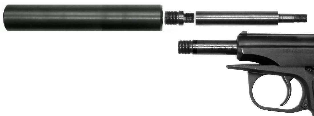 Silencer Adapter for MP654K & TYREX with thread