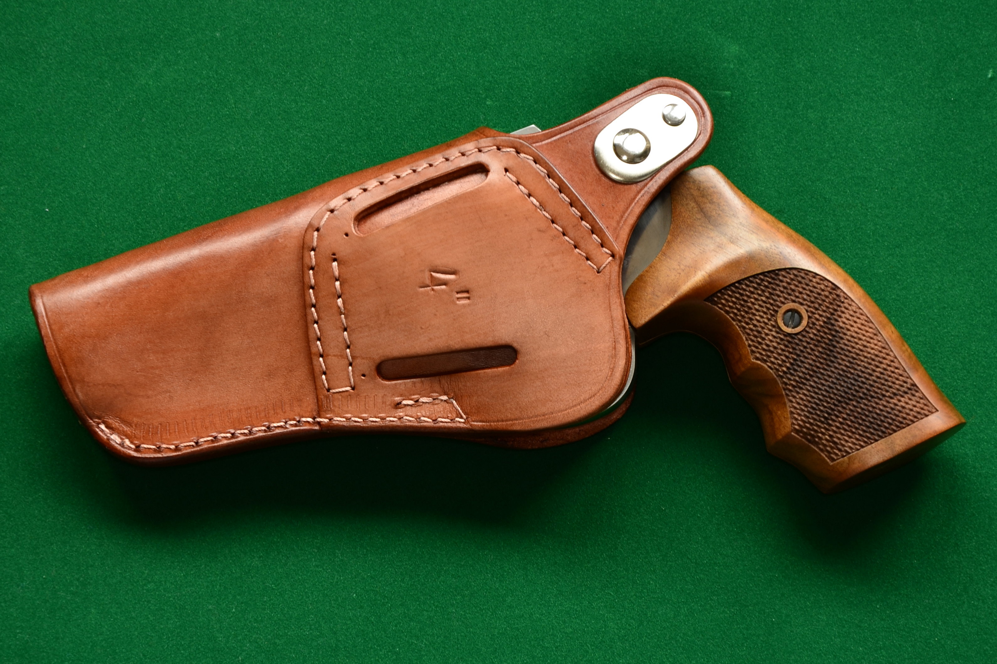 Holster leather for 4'' STEEL COP & DOG Revolvers