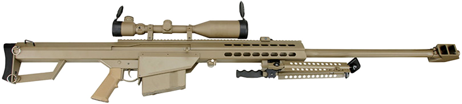 M82A1 SNIPER TAN 6mm S-AEG with Scope